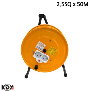 로즈카이 KDY 접지형 전선릴 전기연장선 2.5SQ x 50M 산업용릴선 전기릴선 릴연장선