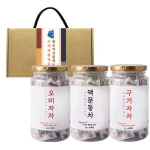 산해랑 오미자 맥문동 구기자 삼각티백 3종 세트 여름 전통차 선물세트