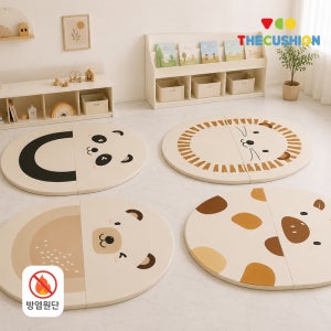 [방염원단] 아기동물 120x140 접이 놀이매트