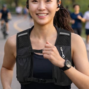 [1+1] 초경량 러닝조끼 트레일 런닝 조깅 마라톤 가방
