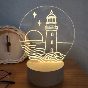 LED 받침 받침대 조명 아크릴 무드등 스탠드 USB DIY 키트 단체수업