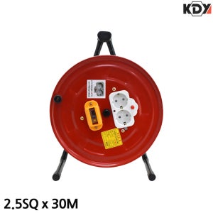 로즈카이 KDY 차단형 전선릴 전기연장선 2.5SQ x 30M 안전릴선 콘센트