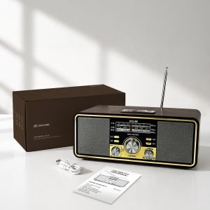 레트로라디오 빈티지 FM 단파 재난 라디오 블루투스 가정용