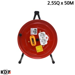 로즈카이 KDY 차단형 전선릴 전기연장선 2.5SQ x 50M 산업용릴선 전기릴선 릴연장선