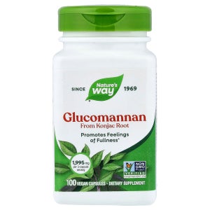 Natures Way 곤약 뿌리 추출 글루코만난 비건 캡슐 100정캡슐 1정당 665mg