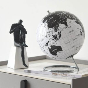 세계지도 인테리어 지구본 서재 사무실 영문 소형