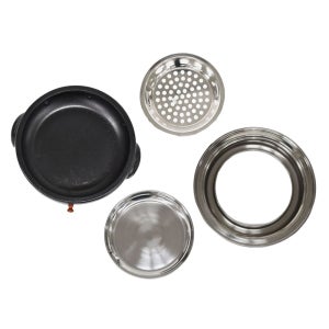 착한장터 업소용 원형 주물 숯불화로대 세트 캠핑 바비큐 주물화로 1인용미니화로