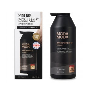 모다모다 제로 그레이 블랙 샴푸 10 500g 코스트코 새치 염색 흰머리 코팅 탈모 대용량