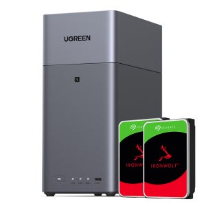유그린 나스 2베이 NAS DH2300 + 아이언울프 나스용 하드디스크 4TB x 2ea