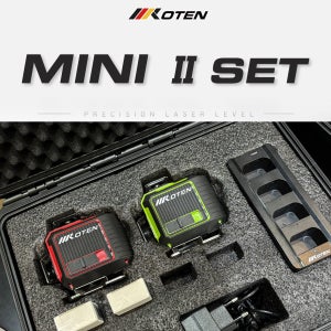 코텐 MINI2 LITE 레드/그린 세트 레이저레벨기 코어강화버전 4D 미니2 레벨기 2026 신제품 레드20배 그린8배 메모리기능 탑재
