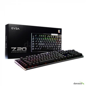 EVGA Z20 RGB 광축 게이밍 키보드 한글 (리니어) / M