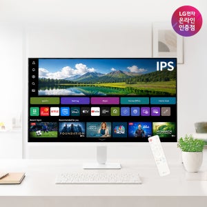 최대 29만 LG U5s 27U511SBW 68.6cm(27인치) IPS 스마트 TV 모니터 스탠바이미