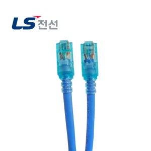 LS전선 CAT6 UTP EZ 랜선 랜케이블 PC케이블 패치코드 3m, 블루