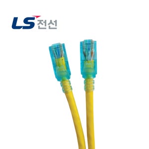 LS전선 CAT6 기가 UTP 랜선 랜케이블 인터넷선 패치코드 5m, 옐로우