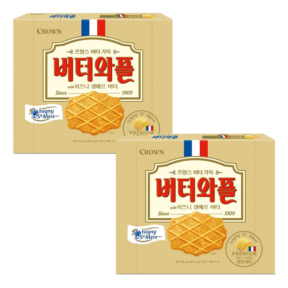 버터와플 이즈니, 316g, 2개 (9,390원) (무료)