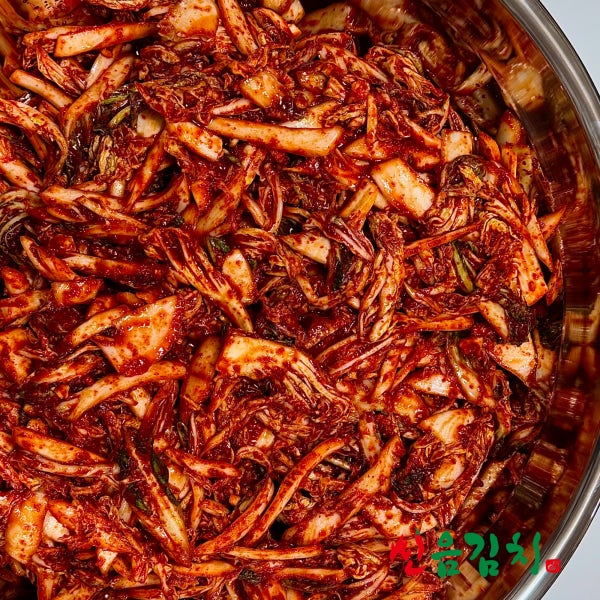 매운 신음김치 밥반찬 캠핑푸드(매운김치1kg)