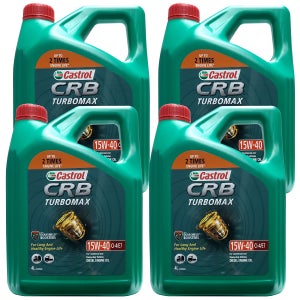 캐스트롤 CRB 터보맥스 15W40 4L x 4개 1박스 16L CI-4/E7 유로5 프리미엄 디젤 엔진오일 (벤츠 MB 229.31 볼보 VDS-3) 22년 구재고 단종 특판