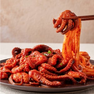 불소반 쭈꾸미 3단계매운맛 양념 쭈꾸미 볶음 캠핑 밀키트 보통맛, 500g, 1개