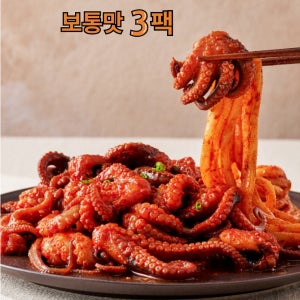 불소반 쭈꾸미 3단계매운맛 양념 쭈꾸미 볶음 캠핑 밀키트 보통맛, 500g, 3개