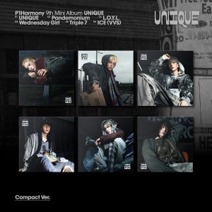 (6종 세트) P1Harmony 피원하모니 미니 9집 [UNIQUE] Compact Ver