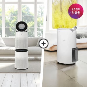 [LG전자 직영]LG 퓨리케어 공기청정기+제습기 세트 AS285DWWA+DQ205PSVA