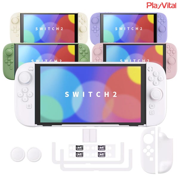 닌텐도 스위치2 케이스 매트 파스텔컬러 풀커버 그립케이스 PlayVital