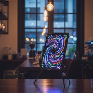 모두상회 칼라 네온보드 검정칠판 네온입간판 LED보드
