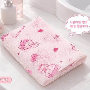 산리오 바디클렌징 샤워타월 헬로키티