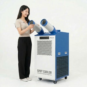 이동식 에어컨 코끼리 산업용 대형 2구 신일 SMA-PC6600B 블루