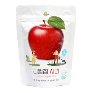 리얼칩 사과 공정 편차 상품 (15g) 간식 국내산 동결건조 과일 사과칩
