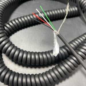 4코어 Pur 스프링 와이어 차폐 케이블 26 24 스트레치 미터 22 Awg 15