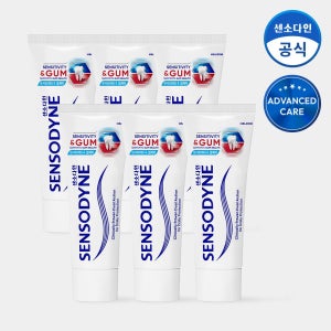 센소다인 센서티비티 앤 검케어 치약 100g, 6개