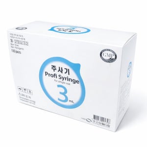 3cc 주사기 일회용(신창, 24G 주사침, 19mm) 포함 100개
