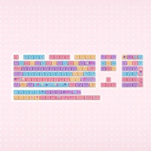 KiiBOOM 키붐 MAO 냐옹 푸딩 시리즈 고양이 키캡 염료승화 134키