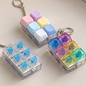 동대문 6구 LED 키캡 키꾸 키보드 키링