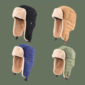 군밤모자 방한모자 남자 겨울 방한 보온 귀마개 모자 트루퍼햇