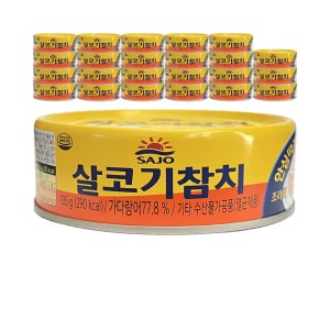 사조 참치 살코기, 135g, 24개