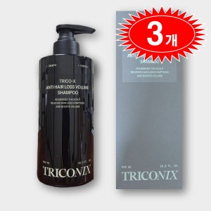 트리코닉스 샴푸 트리코엑스 샴푸 탈모완화 두피 모발관리 모든 두피용, 500ml, 3개