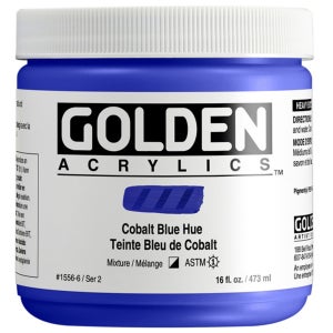 75000 골덴 헤비바디 아크릴물감 2시리즈 473ml - GGE1556 Cobalt Blue Hue