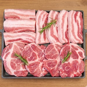 국내산 한돈 삼겹살 목살 구이 수육 냉장 돼지 500g
