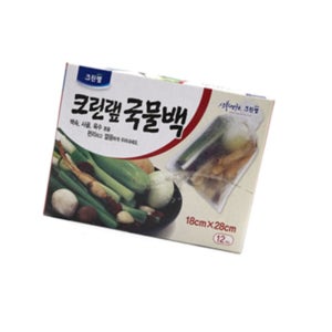 킵상회 크린랩 육수 국물백 12개 국물망 멸치다시팩 육수팩