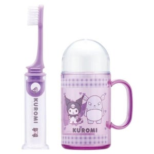 산리오 쿠로미 여행용 칫솔케이스 양치컵 휴대세트