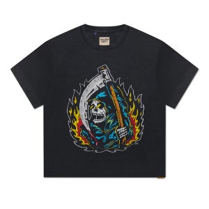 갤러리 디파트먼트 빅 리퍼 반팔티셔츠 빈티지 블랙 Gallery Dept Big Reaper ATK Tshirt Vintage Black
