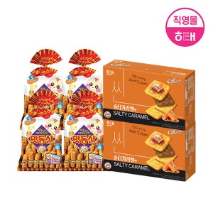 해태 맛동산 (90g X 4개) + 에이스 씬 솔티카라멜 (291g X 2개)