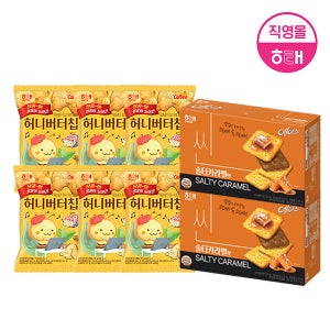 해태 허니버터칩 (60g X 6개) + 에이스 씬 솔티카라멜 (291g X 2개)