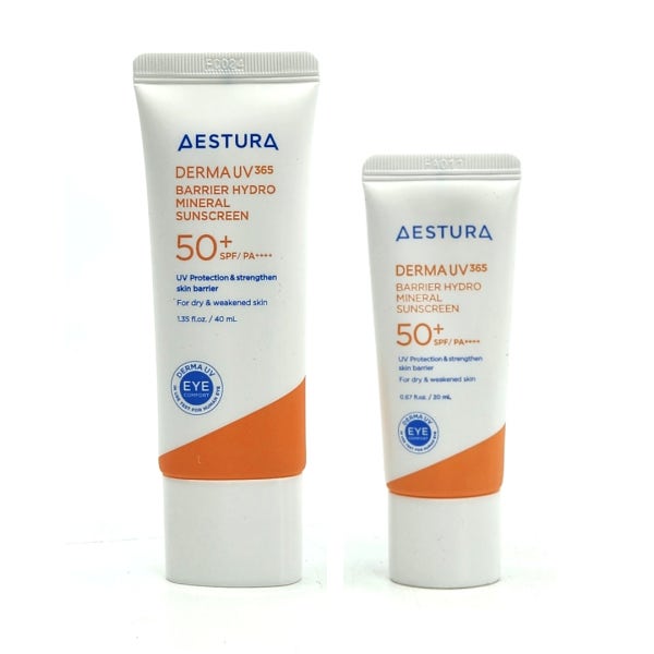 에스트라 더마 UV365 장벽수분 무기자차 선크림 40ml+20ml