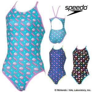 스피도 SPEEDO 별의커비 여아 주니어 연습용 경영수영복 STG02603 연습용