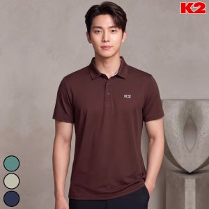 K2 오싹 솔리드 반팔 폴로 티셔츠 남성