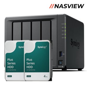시놀로지 나스 DS925+ 8TB (4TBx2) 4베이 NAS 서버 초기설치 원격지원