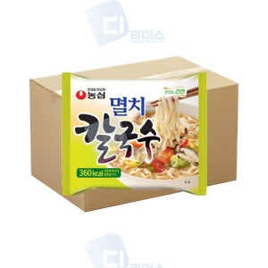 농심 멸치 칼국수 32봉 건면 봉지 라면 담백하고 시원한 튀기지않은 깊은맛 육수 시골